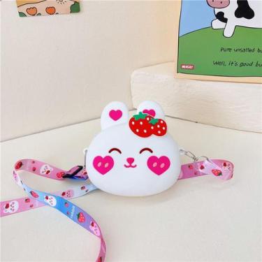 Imagem de Bolsa De Silicone Infantil Criança Coelho - oem, Branco novo