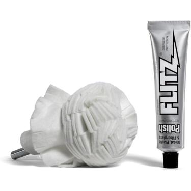 Imagem de Flitz Acessório de broca Buff Ball Car Buffer com design autoresfriado, nunca queima e sem ferragens expostas para evitar arranhões, polir e polir qualquer superfície, lavável na máquina, 7,6 cm,