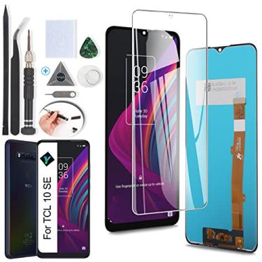 Imagem de YWLRONG Display para TCL 10 SE T766H T766J T766U T766U T766S Tela LCD Touch Display Digitalizador Assembléia para TCL 10 SE com kit (preto)