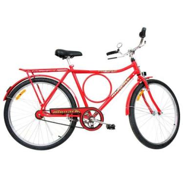 Imagem de Bicicleta Aro 26 Monark Freio Varão Barra Circular 52937-4, Vermelho