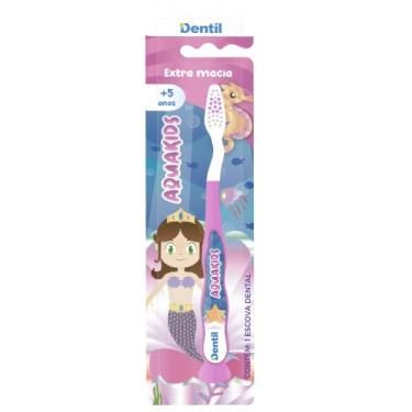 Imagem de ESCOVA DENTIL INFANTIL AQUAKIDS MACIA ROSA