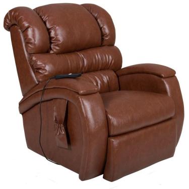 Imagem de Poltrona Do Papai Reclinável Elétrica Com Controle Biorne F05 Corano Caramelo Brilho - Lyam Decor