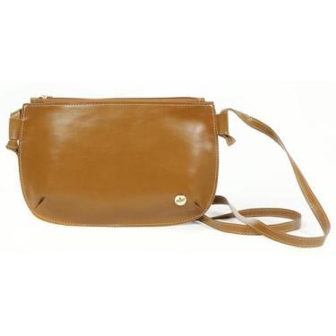 Imagem de Bolsa Transversal Nina Couro Preta 16x25cm - Betania Couros