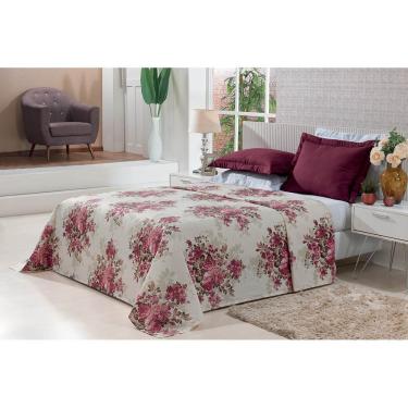 Imagem de Kit Cobre Leito Plazza Vinho Casal Queen 3 Peças - Bordados Ricardo