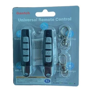 Imagem de Kit 2 Controles Remotos Cópia Duplicador Clonador Alarme Automóvel Motor Portão Eletrônico Porta de Garagem Casa Residência Condomínio em todo o Brasil Top twins ABCD（Preto Cinza）