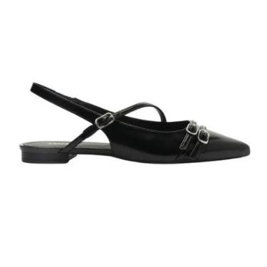 Imagem de Sapatilha Slingback Fivela Dupla  AnaCapri Feminina-Feminino