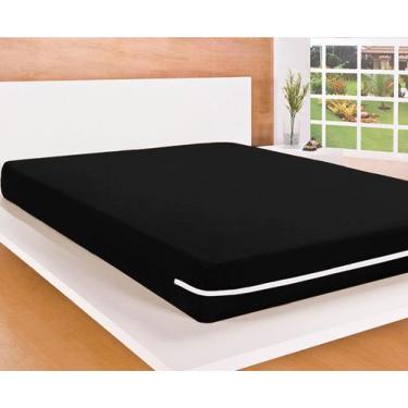 Imagem de Capa Protetora De Colchão Queen Malha Com Zíper - Malucassim, PRETO