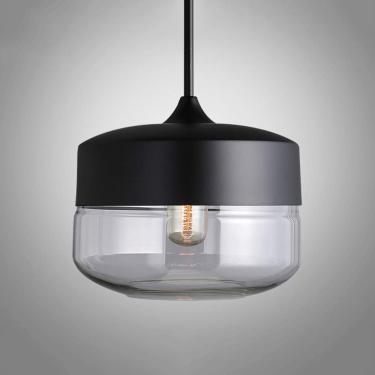 Imagem de Nordic Modern Loft Pendurado Luminárias De Vidro Pingente E27 E26 Led Luzes Pingente Para Cozinha Restaurante Bar Sala De Estar Quarto, Clear-b