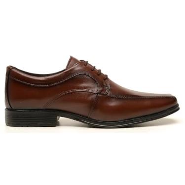Imagem de Sapato Social Masculino BR2 FOOTWEAR em Couro – Elegância e Conforto com Solado Antiderrapante (Café, BR, Adulto, Numérico, M, 38)