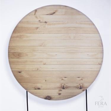 Imagem de Painel Decorativo para Festa 1,80x1,80 metros Vesti Fácil com Elástico Madeira - Fera Print