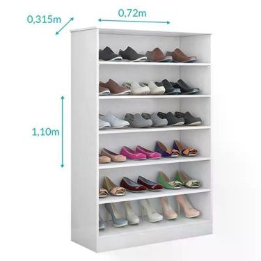 Imagem de Kit 3 Armários Multiuso Sapateira Bella Branco - Phoenix Baby