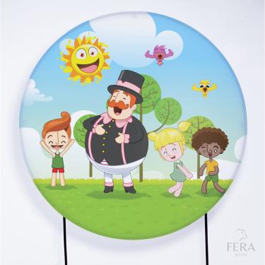 Imagem de Painel Decorativo para Festa 1,80x1,80 metros Vesti Fácil com Elástico Mundo Bita - Fera Print