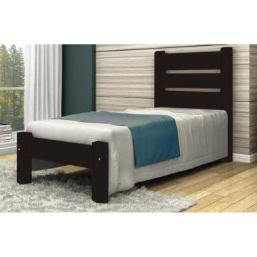 Imagem de Cama Solteirão (Solteiro Extra) Maiorca de Madeira Maciça Tauari