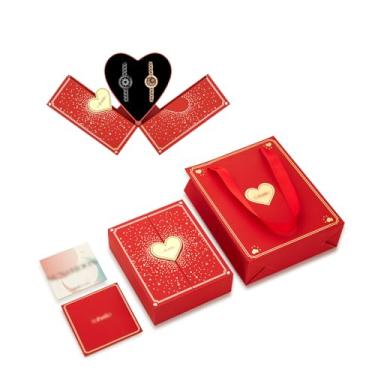 Imagem de TOTWOO Pulseiras De Toque Para Casais, Vibração E Iluminação Para Casais Apaixonados, Presentes Para Relacionamentos De Longa Distância Para Amigos, Joias De Emparelhamento Bluetooth