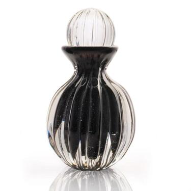 Imagem de Garrafa Em Cristal Murano Preto  São Marcos