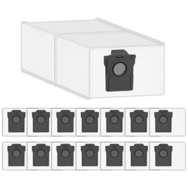 Imagem de (Pacote com 15) Sacos de pó de substituição P50 Pro Ultra compatíveis com Mova P50 Pro Ultra/P10 Pro Ultra/P10 Ultra/S20 Ultra Robot Vacuum com estação autovazia, sacos de vácuo, sacos de pó de