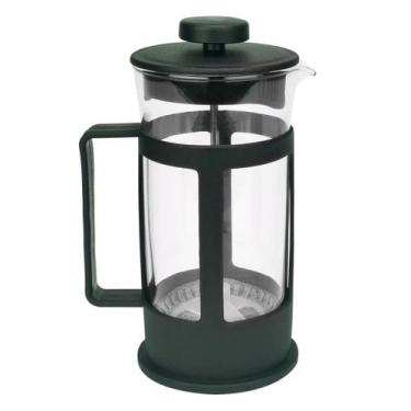 Imagem de Cafeteira Prensa Francesa Cremeira 350ml Preto Fosco Vidro - Lívon