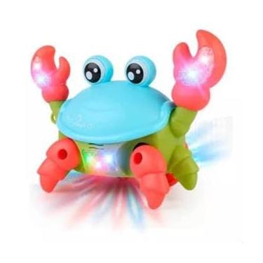 Imagem de Caranguejo Fujão Brinquedo Musical Estimula Bebê Andar Interativo Luz