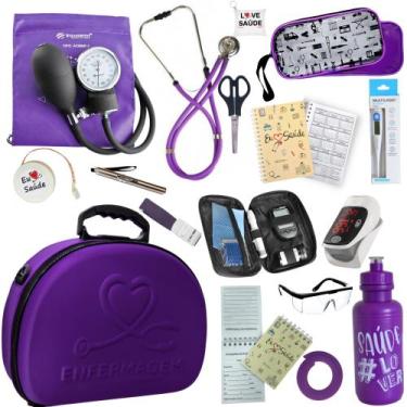 Imagem de Kit Enfermagem Super Luxo Maleta Exclusiva Completo - PA MED/ PREMIUM/