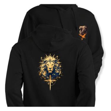 Imagem de Moletom Evangélica Gospel Blusa De Frio Jesus Rei Dos Reis - Core Base