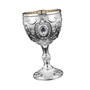 Imagem de Bothyi Taça de água retrô em, pequena xícara para beber, presente, copo de vinho, mini cálice para cozinha, festa, lembrança, champanhe, Prata