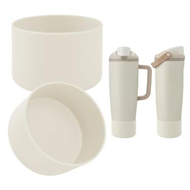 Imagem de BKBY 2 peças de bota de silicone compatíveis com garrafas e copos FreeSip Sway Owala de 850 g e 1,134 g, capa protetora antiderrapante para copo Freesip Sway
