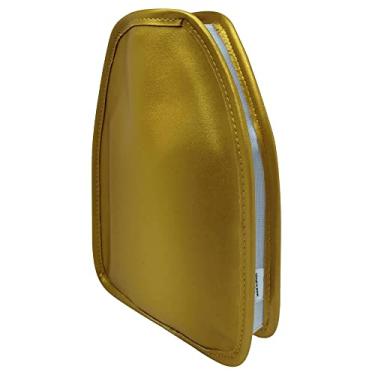 Imagem de Cooler Bolsa Térmica para Garrafa 750 ml em Nylon com Gel Interior para Bebidas Geladas CTK Mais (Dourada)