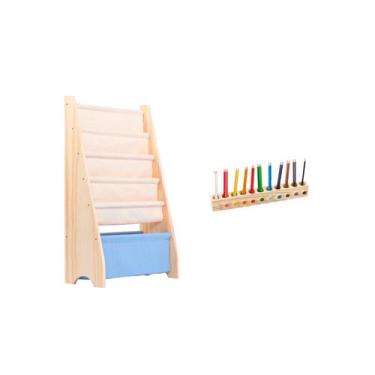 Imagem de Kit Montessori, Rack Canguru e Porta Lápis De Colorir - Curumim Kidsro