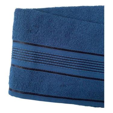 Imagem de Toalha De Rosto Extra Macia Grande Algodão 45cmx68cm Appel, Petróleo