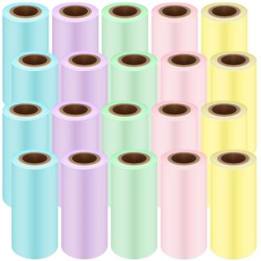 Imagem de Faccito 20 rolos de 6 cm x 127 cm de papel térmico para recibos de papel para recibos de caixa registradora, serve para mini impressora térmica POS de 58 mm, máquinas de cartão de crédito com terminal