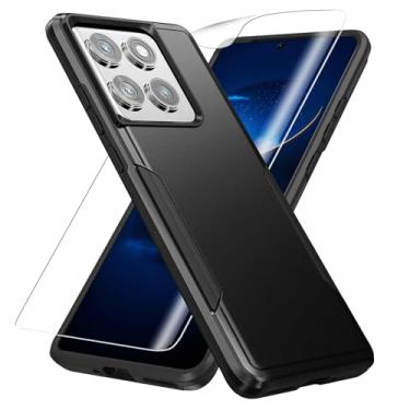 Imagem de Warsia Capa para Motorola Edge 2025, com protetor de tela HD [teste de queda de grau militar] Capa protetora resistente à prova de choque resistente para Moto Edge 2025, preta