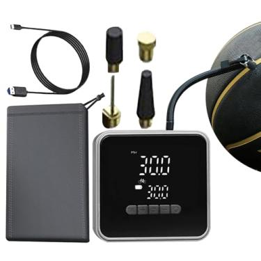 Imagem de Bomba de Ar para Pneus de Carro - Bomba de Pneus Silenciosa para Automóvel - Display em Real Motor Silencioso Design Recarregável para Uso em Viagem e Estrada para Moto Carro Caminhão Bicicleta