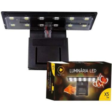Imagem de Luminária Para Aquario Soma X3 5w Led Branco E Azul 110v