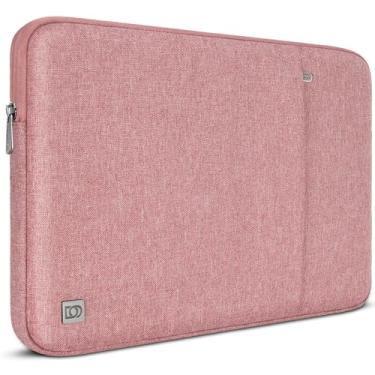 Imagem de DOMISO Capa para laptop compatível com MacBook Air M4/A3241 2025, M3/A3114, M2/A2941, 38.1 cm, MacBook Pro A1990 A1707, compatível com Dell XPS 15 Plus com bolso, rosa