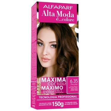 Imagem de Tintura Creme Altamoda Alfaparf Choccolate 6.35 Kit