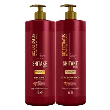 Imagem de Kit Shampoo + Condicionador Bio Extratus Shitake Plus 1L