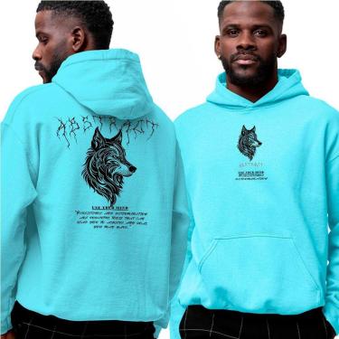 Imagem de Blusa Moletom Com Capuz‎ Lobo Dark Persistence Your Mind-Unissex