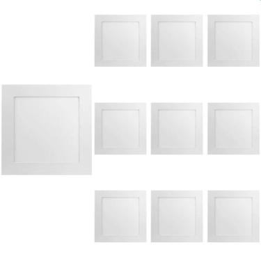 Imagem de 10 Painel de Led Save Energy Quadrado de Embutir 25W Bivolt Branco 400