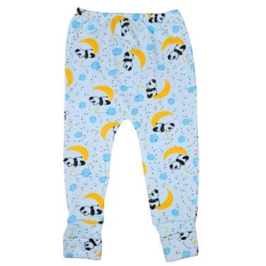 Imagem de Calça Mijão de Bebê Estampado Vira Pé Enxoval 100% Algodão - Koala Bab