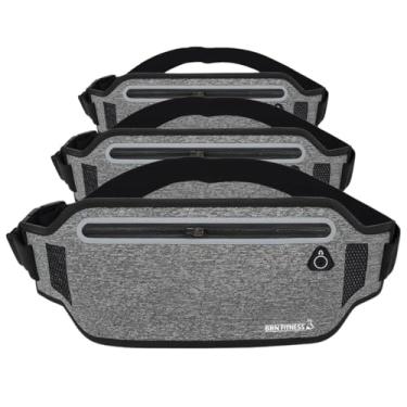 Imagem de Kit 3 Pochetes Slim BRN FITNESS Porta Celular Para Corrida Caminhada Bicicleta Esportiva Leve Ajustável Impermeável Trilha Viagem Doleira