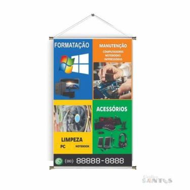 Imagem de Banner pronto Informática BA 472 medida 45x70 cm arte pronta