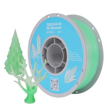 Imagem de Filamento para impressora 3D TECSONAR Crystal Rainbow PLA 1,75 mm 1 kg