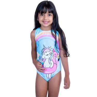 Imagem de Maiô Infantil Estampa Localizada Meninas Body Proteção UV - Hype Modas