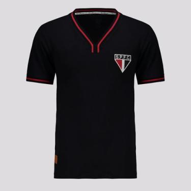 Imagem de Camisa São Paulo Vintage Preta - Retromania, M