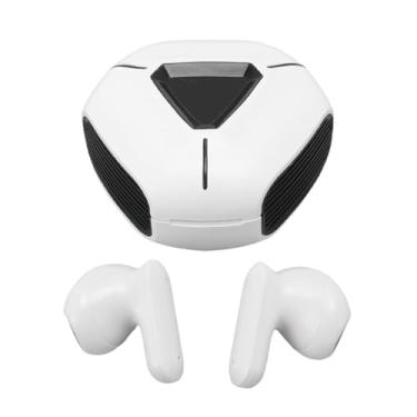 Imagem de Asixxsix Fones de ouvido sem fio, fones de ouvido para jogos Bluetooth 5.2 com cancelamento de ruído e baixa latência, 50 horas de reprodução, display LED, para Android
