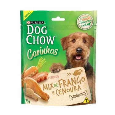 Imagem de Petisco Dog Chow Sabor Mix Frango e Cenoura para Cães - 75g - 1 unidad