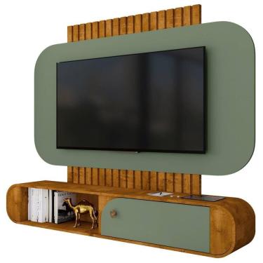 Imagem de Painel Suspenso Organico TV 55 Polegadas 156 Cm Jurere Bechara Naturalle Pistache