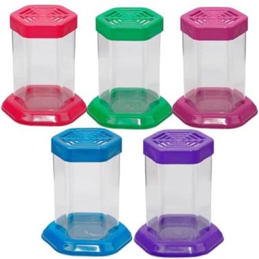 Imagem de Aquário para Peixe Betta com Tampa – Beteira Sextavada em Acrílico 1L (Roxo)