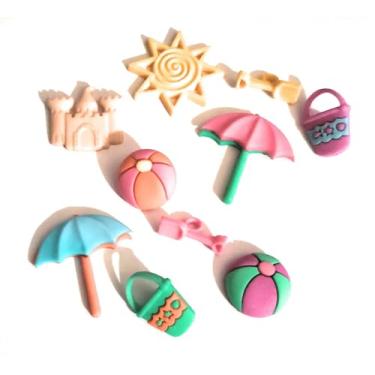 Imagem de Coleção divertida de verão 2025 da Dress It Up Buttons and Embellishments - 10 peças - na praia