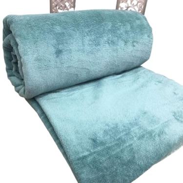 Imagem de Cobertor Coberta Manta Mantinha Edredom Soft Fleece Casal Macia Toque Veludo Microfibra Verde
